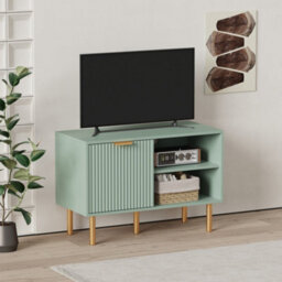 Modern Tv Stand With Drawer,small Entertainment Center,space-Saving Media Console With Cabinet,v Cabinet For Living Room, Bedroom - thumbnail 2