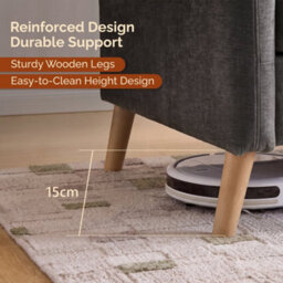 Deep Grey 2 Seater Sofa, Small Sofa With Thicken Cushion And Pillows - thumbnail 3