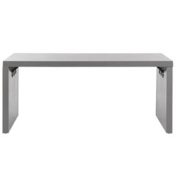 Beliani Garden Dining Set With Stools 6 Seater Taranto Concrete Grey - thumbnail 5