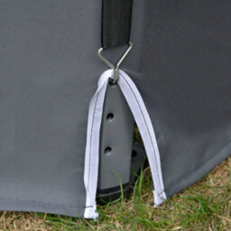 Outsunny 3.2M Pop Up Gazebo Hexagonal Canopy Tent Outdoor W/sidewalls Grey - thumbnail 8