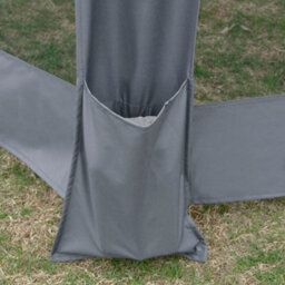 Outsunny 3.2M Pop Up Gazebo Hexagonal Canopy Tent Outdoor W/sidewalls Grey - thumbnail 9