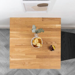 domli Solid Wood Oak Table Top - 800M X 800mm X 27mm - Top Grade European Wooden Large Square Kitchen Dining Tabletop Worktop Desktop - thumbnail 5