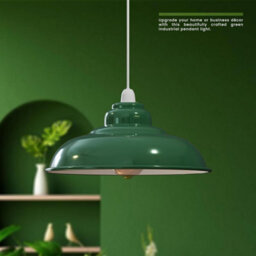 Modern Ceiling Pendant Lamp Shade Green Easy Fit Light Shade For Living Room, Bedroom & Kitchen 32Cm - thumbnail 2