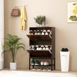 Costway Industrial Shoe Storage Cabinet Entryway Freestanding Shoe Rack - thumbnail 7
