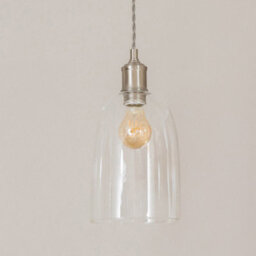 Valuelights Kira Glass Cloche Dome 3 Drop Bar Brushed Chrome Diner Ceiling Pendant Light - thumbnail 4