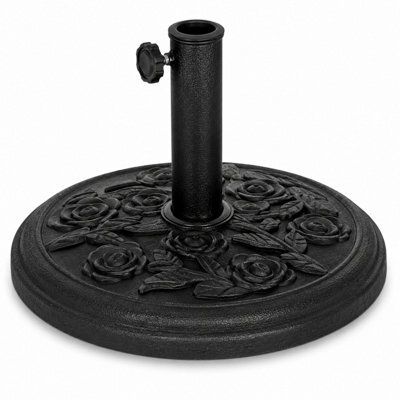 Shopnbits Cast Iron Parasol Base Heavy Duty Patio Umbrella Stand Outdoor Garden Sunshade Base 9Kg - image 1