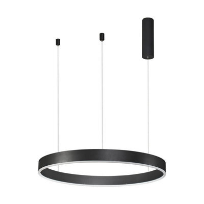 Luminosa Lighting Luminosa Motif 60Cm Integrated Led Pendant Ceiling Light Sandy Black Dimmable Led 40W 2943Lm - image 1