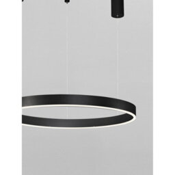 Luminosa Lighting Luminosa Motif 60Cm Integrated Led Pendant Ceiling Light Sandy Black Dimmable Led 40W 2943Lm - thumbnail 3