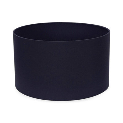 Valuelights Reni Navy Fabric Drum Ceiling Lamp Shade (D)35Cm - image 1