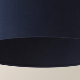 Valuelights Reni Navy Fabric Drum Ceiling Lamp Shade (D)35Cm - thumbnail 5