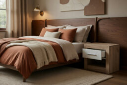 Amos Mann Furniture Astor Grey Oak And White Gloss Bedside With 1 Drawer And Open Shelf - thumbnail 2