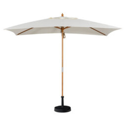 Kratos 3M X 2M Wooden Parasol In Beige - thumbnail 1