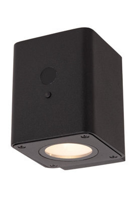 Lucide Ramin Wall Light Outdoor- Solar - Led Dim. 2850K/3150K Ip54 - Day/night Sensor - Black - image 1