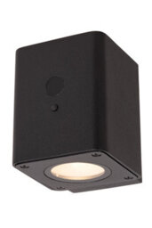 Lucide Ramin Wall Light Outdoor- Solar - Led Dim. 2850K/3150K Ip54 - Day/night Sensor - Black - thumbnail 1