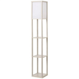 Modern Dimmable Floor Lamp For Living Room With 3 Shelves Oak - thumbnail 8