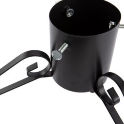 Harbour Housewares Scroll Real Christmas Tree Stand - Small Metal Live Xmas Tree Holder With Water Holder Adjustable Trunk Support - thumbnail 4