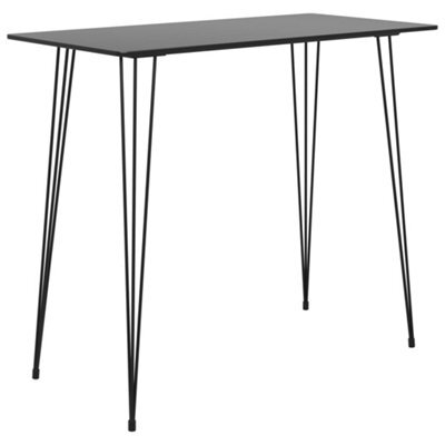 Berkfield Modern 5 Piece Bar Set Black And Grey - image 1