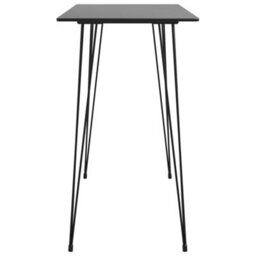 Berkfield Modern 5 Piece Bar Set Black And Grey - thumbnail 4