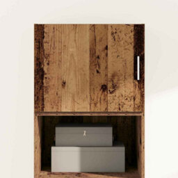 Berkfield Wall Cabinet Old Wood 50 X 42.5 X 40 Cm Engineered Wood - thumbnail 4