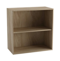 Urbn-Living Urbnliving 2 Tier Oak Wooden Storage Cabinet Side Bedroom Hallway Shelf Unit - thumbnail 3