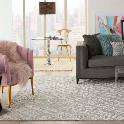 Sand Storm Wool Handmade Luxurious Modern Optical/ (3D) Rug Easy To Clean Living Room And Bedroom-168Cm X 226Cm