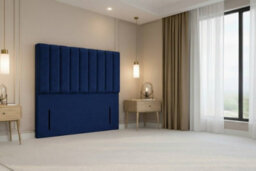 "Nexus Kyoto Plush Divan, Blue, 54"" Headboard, 4 Drawers, Open Coil Mattress, King" - thumbnail 7