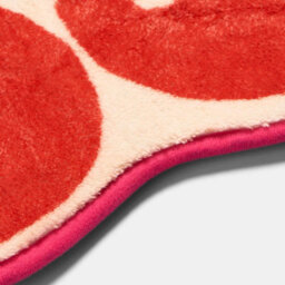 Ohs Cherry Bow Novelty Bath Mat Soft Velvet Quick Dry Non-Slip Shower Rug - thumbnail 6