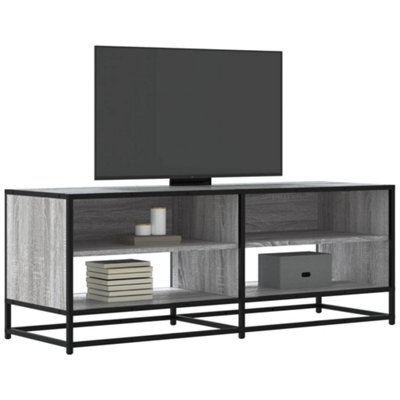 Berkfield Tv Cabinet Grey Sonoma 120.5X40X46 Cm Engineered Wood And Metal - image 1