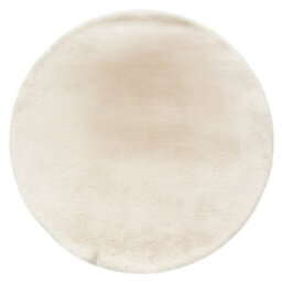 RugsX Carpet Bunny Circle Ivory Imitation Of Rabbit Fur Circle 120 Cm - thumbnail 2