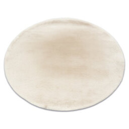RugsX Carpet Bunny Circle Ivory Imitation Of Rabbit Fur Circle 120 Cm - thumbnail 4