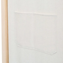 Vidaxl 4-Panel Room Divider Cream 160X170X4 Cm Fabric Room Dividers - thumbnail 7