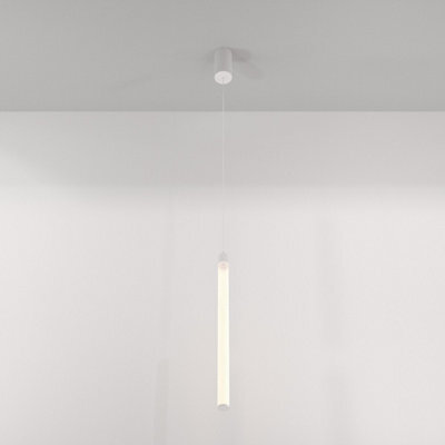 Luminosa Lighting Luminosa Maytoni Ray Slim Pendant Ceiling Light White, 95.9Cm, Integrated Led 3000K - image 1