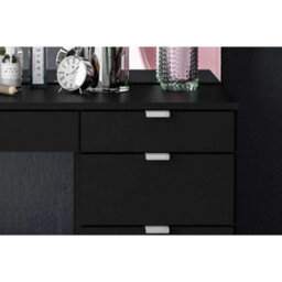 Birlea Ava 5 Drawer Dressing Table Black - thumbnail 2