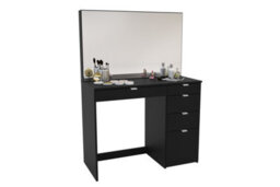 Birlea Ava 5 Drawer Dressing Table Black - thumbnail 6