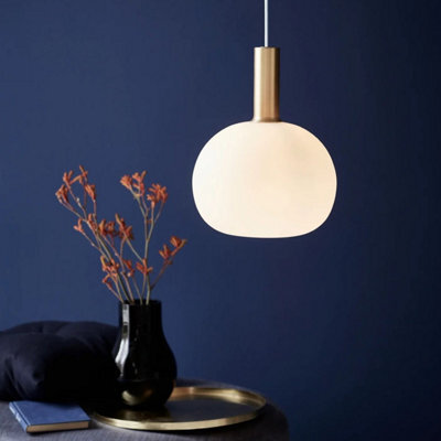 Nordlux Alton Glass Pendant Light Hand Blown White,mains - image 1