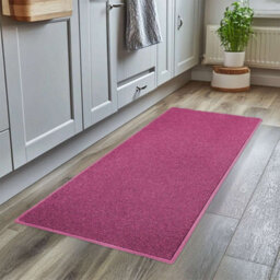 Nicoman Pvc Spaghetti Coil Hallway Kitchen Entrance Non-Slip Runner Rug 150Cm X 60Cm - Pink - thumbnail 1