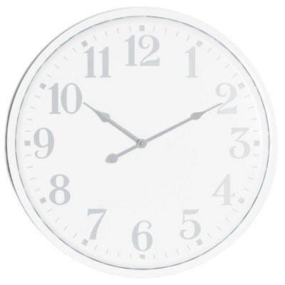 Hill Interiors Aubrey Wall Clock White (49Cm X 4Cm X 49Cm) - image 1