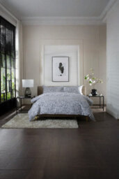 The Lyndon Company Tulle 100% Cotton Grey Duvet Cover Set Extra Soft Stone-Effect Bedding With Piped Edge