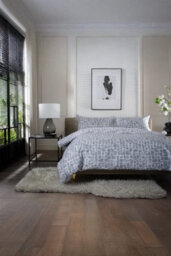 The Lyndon Company Tulle 100% Cotton Grey Duvet Cover Set Extra Soft Stone-Effect Bedding With Piped Edge - thumbnail 2