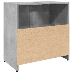 Walplus Bathroom Sink Cabinet Concrete Grey 60X33X60 Cm Engineered Wood - thumbnail 8