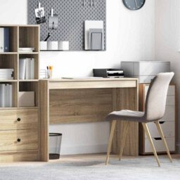 Berkfield Writing Desk Sonoma Oak Mdf With Sonoma Oak Veneer 100 X 50 X 76 Cm - thumbnail 1