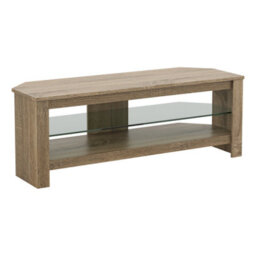 "Avf Calibre Plus 1.15M Tv Stand With Glass Shelf, For Tvs Up To 55"" - Rustic Sawn Oak"