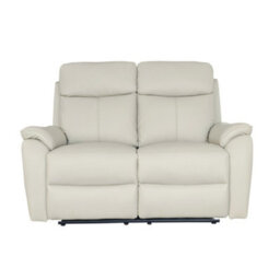 Aspire Kingsmere 2 Seater Power Recliner Sofa In Real Leather, Pewter - thumbnail 3