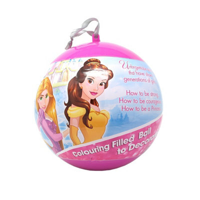 Disney Princess Giant Christmas Bauble & Stationery Set Pink (One Size) - image 1