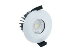 Luminosa Lighting Luminosa Led Low Profile Ip65 Fire Rated Downlight Recessed Spotlight 6W 4000K 440Lm Dimmable Matt White Ip65 - thumbnail 1