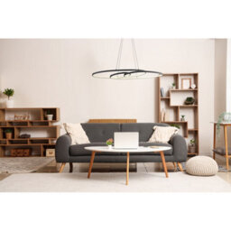 Luminosa Lighting Luminosa Spira Pendant Ceiling Light Matt Black 2X Led 2700-6500K - thumbnail 9