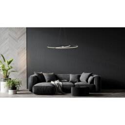 Luminosa Lighting Luminosa Spira Pendant Ceiling Light Matt Black 2X Led 2700-6500K - thumbnail 8