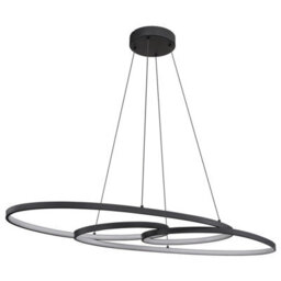 Luminosa Lighting Luminosa Spira Pendant Ceiling Light Matt Black 2X Led 2700-6500K - thumbnail 2