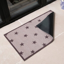 Artsy Doormats Brown Stars Indoor Washable Doormat - thumbnail 2