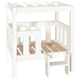 Walplus Dog Bed White 65.5X43X70 Cm Solid Wood Pine - thumbnail 2